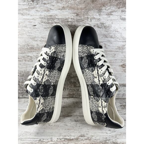 Women's Tory Burch Howell Court Black/White Sneakers Sz 9M EXCELLENT SHAPE! - Picture 7 of 10